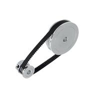 Tensioner Pulleys 60T 20Teeth Belt Width 10mm 2GT Timing Pulley Set Tensioning Wheel Bore 3~12mm Reduction 3:1GT2 Synchronous Kit(20T bore 6mm,60T bore 8mm)