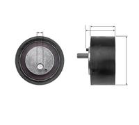 NTY RNK-FT-024 Deflection / Guide Pulley, v-ribbed belt