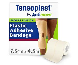 Tensoplast by Actimove Sports Edition EAB Tape for Firm Compression, with Medium Support for Joints, 7.5 cm x 4.5 m, Cream, 1 Roll