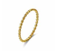 Tensor Rings Copper, Pure Copper Tensor Rings Twisted, Tensor Rings, Solid Copper Twisted Ring for Men and Women (Gold,7)