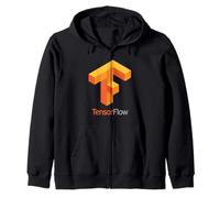 TensorFlow - Open-Source Library For Machine Learning and AI Zip Hoodie