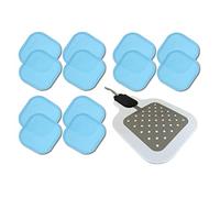 TENSPAD SILVER Gel Pads, 12 Pieces, Compatible with Beurer EM59 Heat Devices, Silver