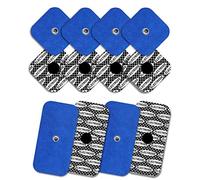 TENSPAD SILVER Pack of 12 electrodes with silver pattern compatible with Compex devices (8 electrodes 50x50mm + 4 electrodes 50x100mm with 1 SNAP connector)