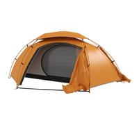 Outsunny 1-2 Man Camping Tent, Dome Tent with Removable Rainfly and Aluminium Frame, 2000mm Waterproof, Portable with Bag, for Fishing Hiking Festival, Orange