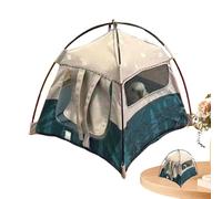 Tent - 7.28 X 7.28 Inch Miniature Camping Gear, Durable Fabric Material Model | Realistic Visual Pleasure Accessory For Collection Vitrines Hobbyist Crafting Children Play Scenes