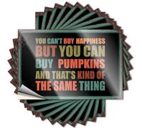 Tent Accessories for Inside, Funny Sticker Funny Garage Quote Stickers, High No Residue Decals for Luggage | Adults Party Favor Custom You Can't Buy Happiness But You Can Buy(6X9CM)