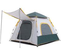 tent, Automatic Pop-Up Family Tent, Portable Backpacking Tent with Carry Bag and Tent Foyer, Outdoor Travel, 210x210x150cm(Second)