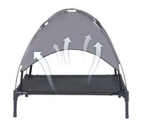 Tent Bed for Dogs, Dog Bed with Canopy, Soft Padded Folding Tent with Sun Protection, High Load Capacity, Breathable and Insulated for Travel, Smaller Dog Breeds, Car Camping, Home