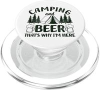 Tent Camping Beer Vintage Camping And Beer That's Why I'm PopSockets PopGrip for MagSafe