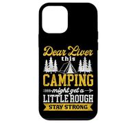 Tent Camping Drunk Alcohol Vintage Dear Liver This Camping Case for iPhone 12 mini