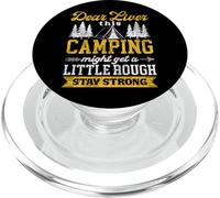 Tent Camping Drunk Alcohol Vintage Dear Liver This Camping PopSockets PopGrip for MagSafe