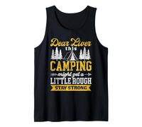 Tent Camping Drunk Alcohol Vintage Dear Liver This Camping Tank Top