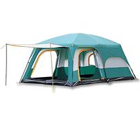 Tent,Camping Family Tent Easy Set Up Camping Tent Lightweight Backpack Tent is Waterproof Hiking and Mountain Travel Color:Green,Size:430x305x200cm