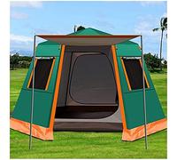 Tent,Camping Family Tent Easy Set Up Portable Folding Beach Travelling Hiking Sunshade Shelter for Color:Green,Size:330x330x198cm