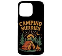 Tent Camping Friends Vintage Camping Buddies Case for iPhone 15 Pro Max