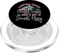 Tent Camping Girl Friends Camping Squad Classy Sassy And A PopSockets PopGrip for MagSafe