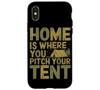 Tent Camping Home is where you Pitch your Tent Case for iPhone X/XS
