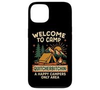 Tent Camping Pun Vintage Welcome To Camp Quitcherbitchin A Case for iPhone 13