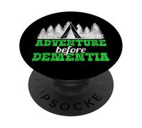 Tent Camping Retired Vintage Adventure Before Dementia PopSockets Adhesive PopGrip