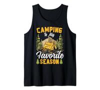 Tent Camping Retro Vintage Camping is My Favorite Season Tank Top