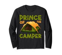 Tent Camping Son Prince of The Camper Long Sleeve T-Shirt