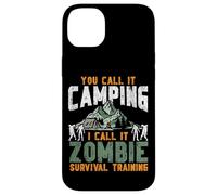 Tent Camping Zombie Retro Vintage You Call It Camping I Call Case for iPhone 14 Plus
