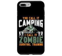 Tent Camping Zombie Retro Vintage You Call It Camping I Call Case for iPhone 7 Plus/8 Plus