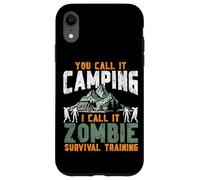 Tent Camping Zombie Retro Vintage You Call It Camping I Call Case for iPhone XR