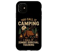 Tent Camping Zombie Vintage You Call It Camping I Call It Case for iPhone 11