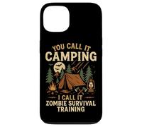 Tent Camping Zombie Vintage You Call It Camping I Call It Case for iPhone 13