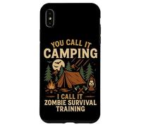 Tent Camping Zombie Vintage You Call It Camping I Call It Case for iPhone XS Max