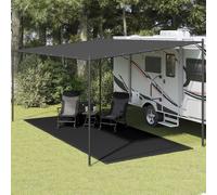 Tent Carpet 250x500 cm Black Berkfield Home Black One Size