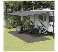 Tent Carpet Anthracite 250x500cm HDPE Outdoor Camping Mat Waterproof Heavy-Duty