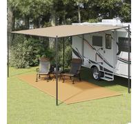 Tent Carpet Sand 250x500 cm HDPE Berkfield Home Multi One Size