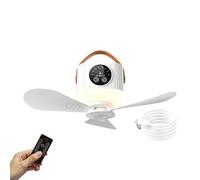 Tent Ceiling Fan - Four Speed Device, Rechargeable Cooling System, Portable Hanging Unit, Seven Thousand Battery, Patio Garage Use, RV Beach Comfort, Dormitory Terrace Breeze enhancing airflow comf