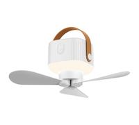 Tent Fans For Camping - Portable Ceiling Fan With Led Lantern Camping Fan Rechargeable Battery Operated Fan With Remote Control For Tent Car Rv Hurricane Emergency