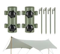 Tent Fixing Holder - Portable Tent Pole Holder Awning Tent Pole Holder Weather Resistant Reliable Ground Anchoring Quick Installation Outdoor Umbrella Pole Support Base