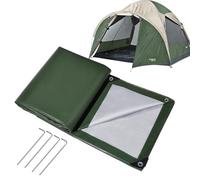 Tent Floor Mat - 2.4 X 2. Thickened Thermal PE Reinforced Waterproof Pad, Portable Foldable, Ground Cover | Survival Beach Adventures Al Ai