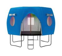 Tent For Trampoline - Heavy Duty Awning Cover Windproof Sunshade For Curved Pole Trampoline | Silver Coated Oxford Cloth Roof For Backyard Garden | Kids Camping Hardware Utility Gear
