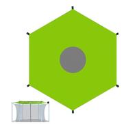 Tent for Trampoline, Trampoline Top Shade Cover, Protective Oxford Cloth Tarp Rainproof Waterproof Sunshade for Picnics Jumping Community Activities Waterparks Birthday