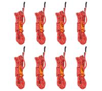 vidaXL Tent Guy Ropes with Spanners Reflective Tent Guide Rope 8 pcs 4 mm