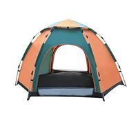 Tent,Hexagonal Outdoor Tents for 3-4 Person,Dome Waterproof Tent, Strong Stability, Anti-Mosquito, Suitable for Outdoor Camping and Mountaineering (Green), Aqiong