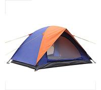 Tent Holiday Tent Big Dome Tent Waterproof Family Camping Seam On The Ground Camping Tent (Color : Orange)