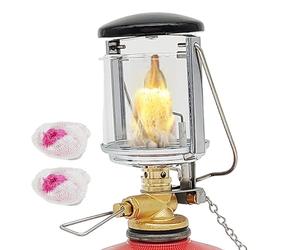 Tent Lamp - Iron, Portable Lantern, 10.5x5.5x5.5cm, Flame Lamp, Camping Torch | Compact Petrol Lantern with 300 Glow for Outdoor Garden Events, Antique Design Ideal for Travel and Use