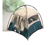 Tent Model - Mini Camping Cabin Ornament, Outdoor Theme Scene Decoration, Small Format Display Piece, with Fine Details that Support Imaginative Landscaping