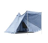 tent, Outdoor Pyramid-Shaped Camping Tent Fully Automatic Tipi Tent Ox Cloth Backpacking Tent(White)