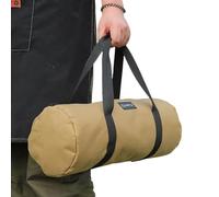 Tent Peg Bag | Canvas Double Layer Camping Tent Peg Nail Storage Bag - Stake Organizer Elastic Suitable for High Winds and All Kinds of Ground