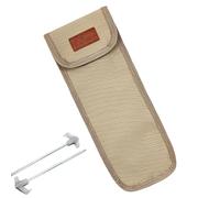 Tent Peg Bag, Tent Stake Storage Bag | Replacement Stake Storage Bag | 900D OXFORD FABRIC LARGE CAPACITY VIRAPHIER POCKET for Hiking Picnic Camping Activities, khaki, M, Refer to description