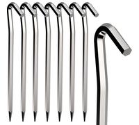 Tent Pegs 8 PCS 18cm Metal Heavy Duty Tent Hooks Aluminum Alloy Rust Free C