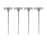 Tent Pegs Glow In The Dark Secure To Ground 4. 5Cm X 18Cm Silver X 1 Pack Of 4